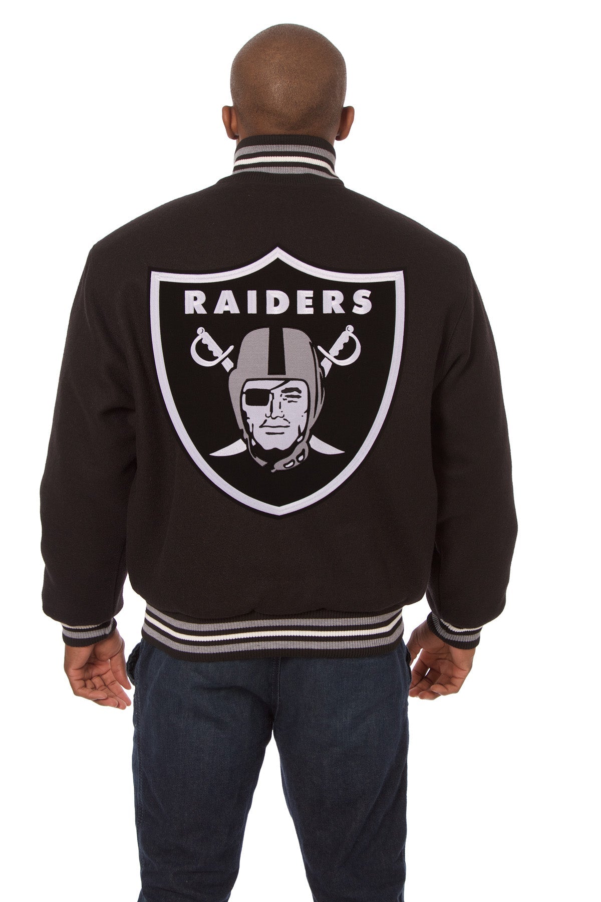 Las Vegas Raiders Embroidered Wool Jacket