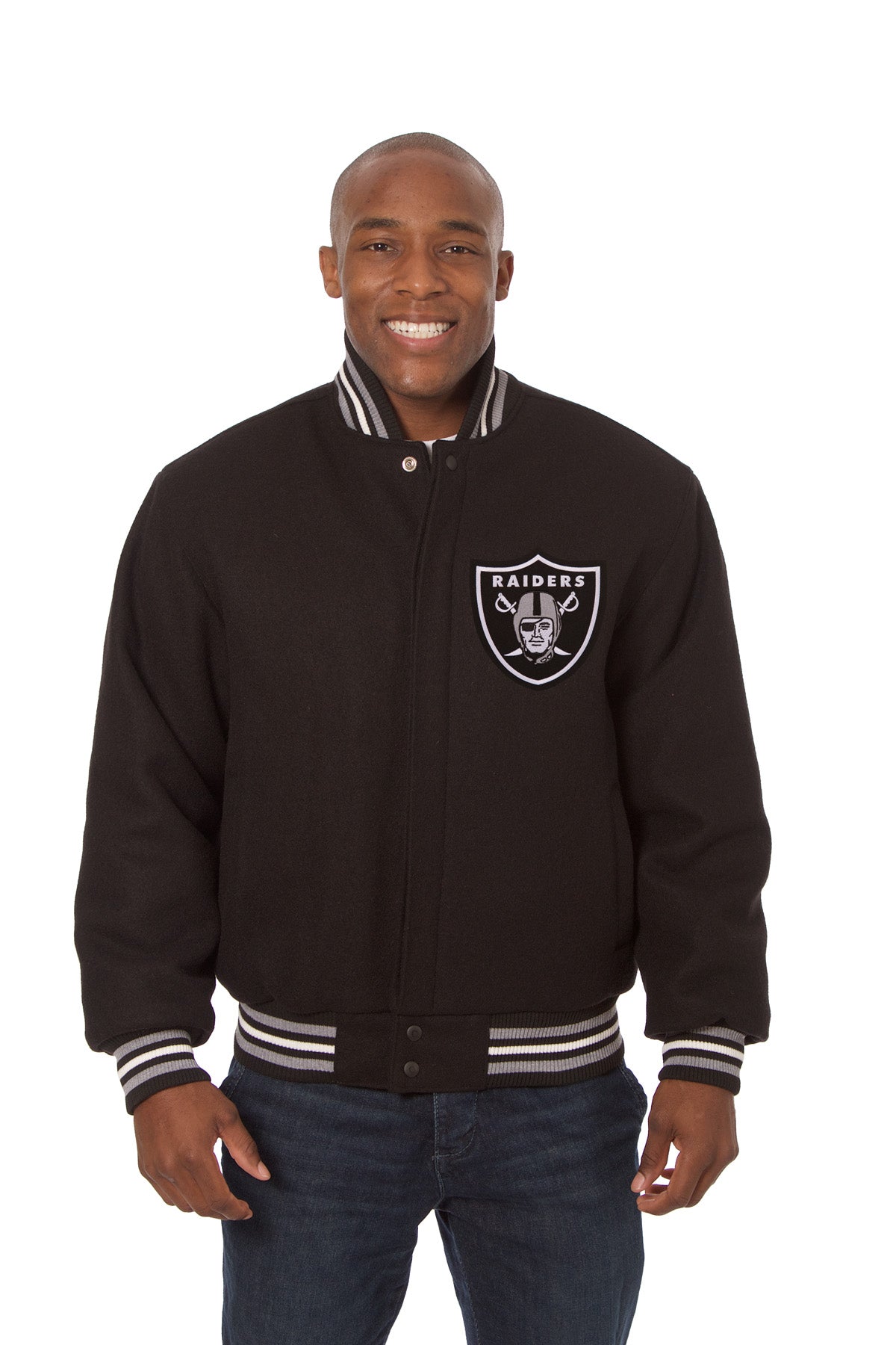 Las Vegas Raiders Embroidered Wool Jacket
