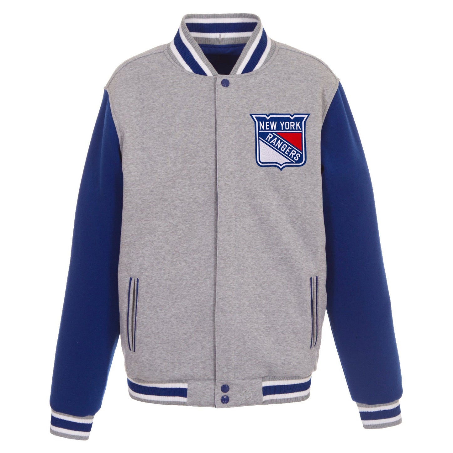New York Rangers Reversible Two-Tone Fleece Jacket