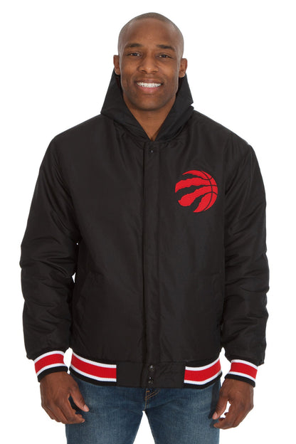 Toronto Raptors Reversible Poly-Twill Hooded Jacket