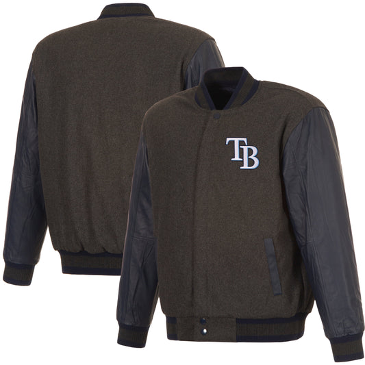 Tampa Bay Rays Reversible Wool and Leather Jacket