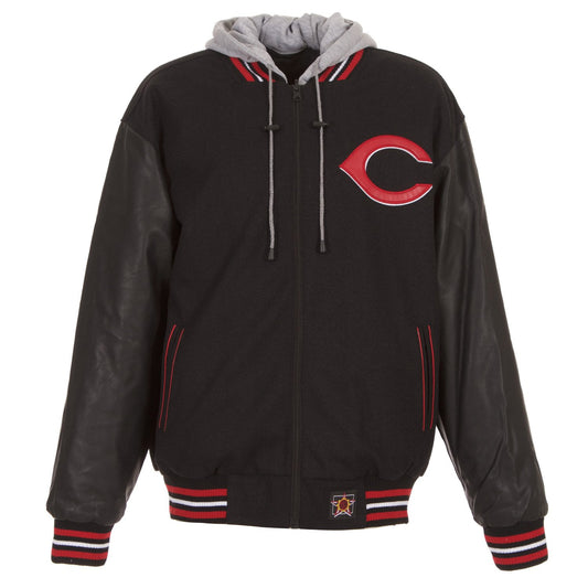 Cincinnati Reds Wool and Faux Leather Jacket