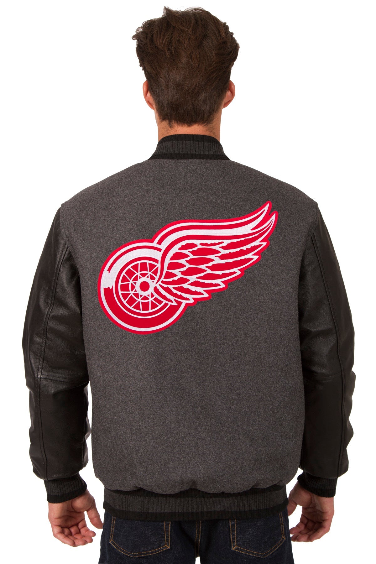 Detroit Red Wings Wool and Leather Reversible Jacket
