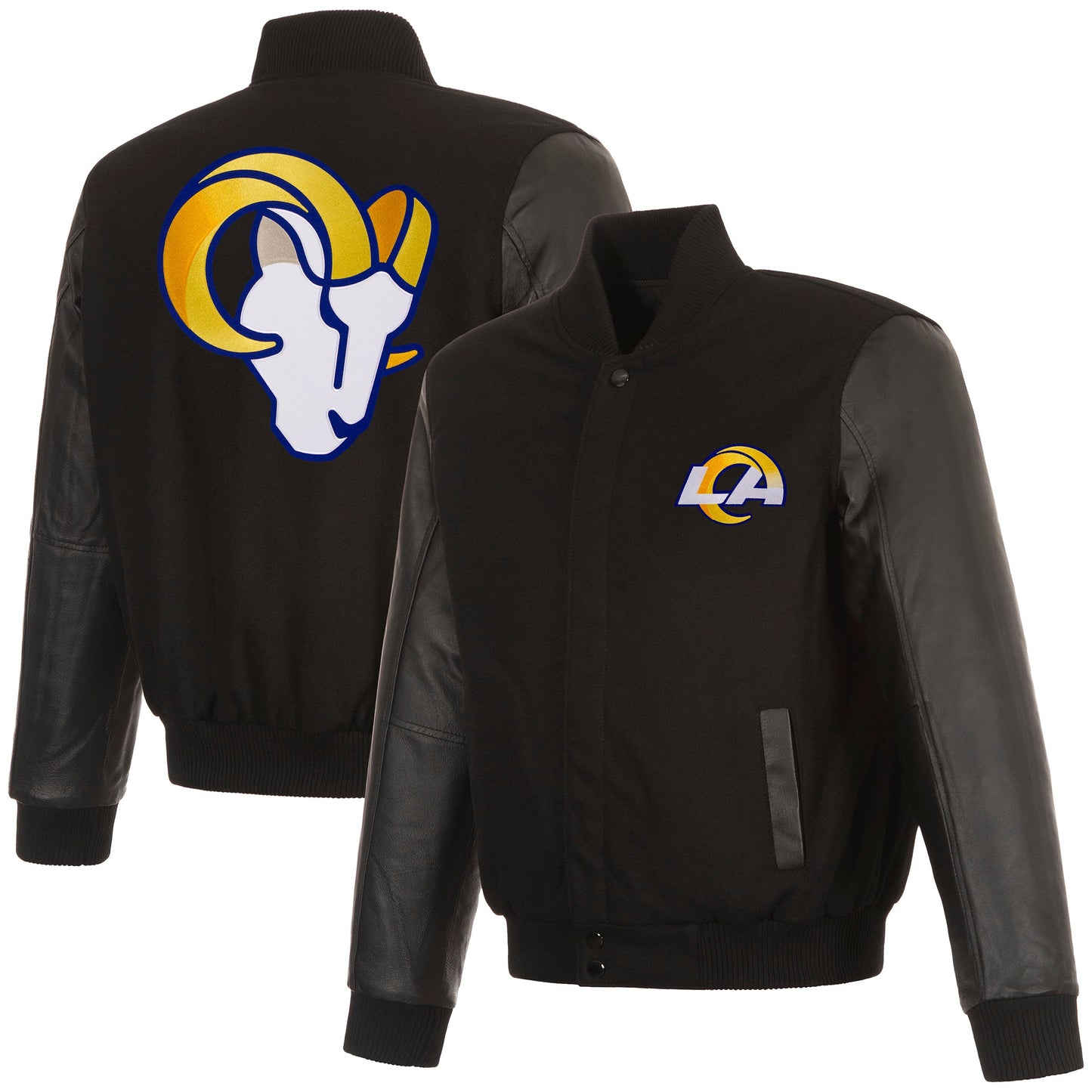 Los Angeles Rams Reversible Wool and Leather Jacket