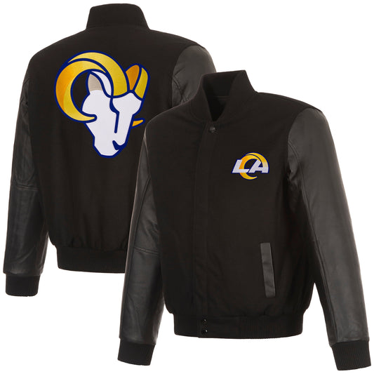 Los Angeles Rams Reversible Wool and Leather Jacket