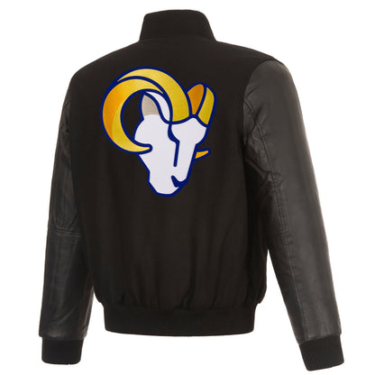 Los Angeles Rams Reversible Wool and Leather Jacket