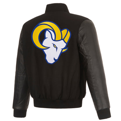 Los Angeles Rams Reversible Wool and Leather Jacket