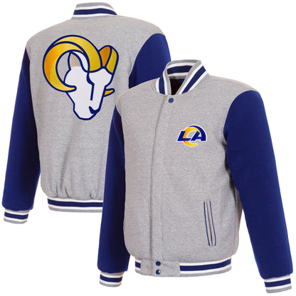Los Angeles Rams Reversible Two-Tone Fleece Jacket