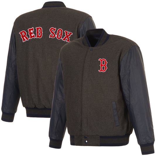 Boston Red Sox Reversible Wool and Leather Jacket