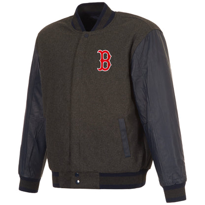 Boston Red Sox Reversible Wool and Leather Jacket