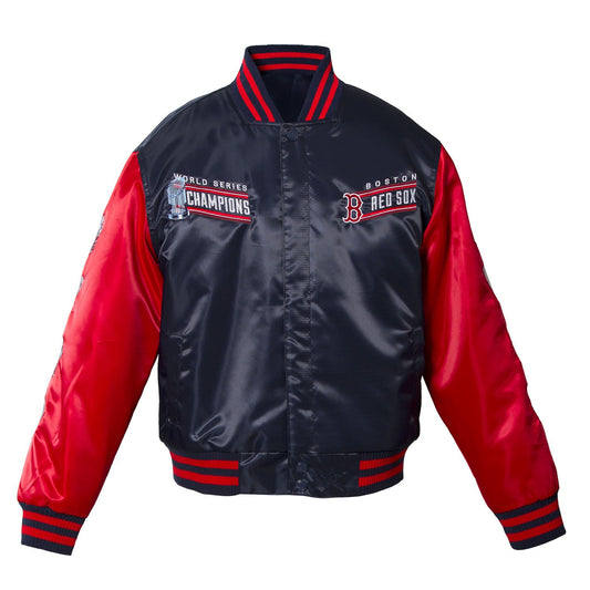 Boston Red Sox Kid's World Series Matte Satin Jacket