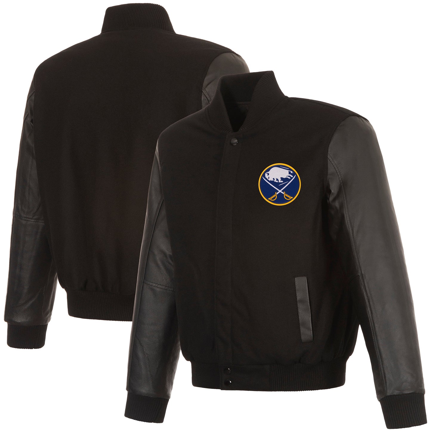Buffalo Sabres Wool and Leather Reversible Jacket