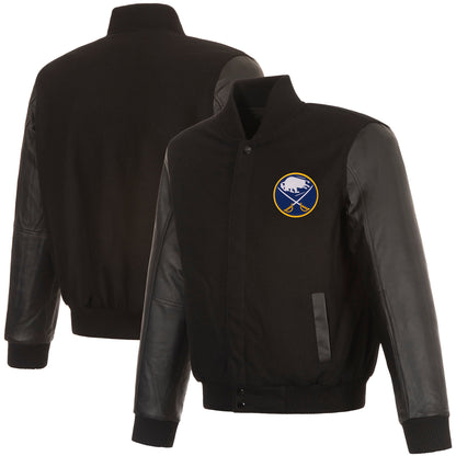 Buffalo Sabres Wool and Leather Reversible Jacket