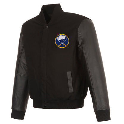 Buffalo Sabres Wool and Leather Reversible Jacket