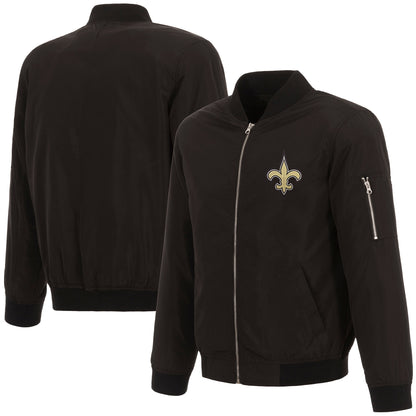 New Orleans Saints Nylon Bomber Jacket