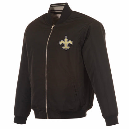 New Orleans Saints Reversible Flight Jacket