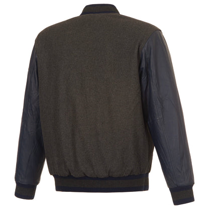 Seattle Seahawks Reversible Wool and Leather Jacket