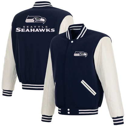 Seattle Seahawks Reversible Varsity Jacket