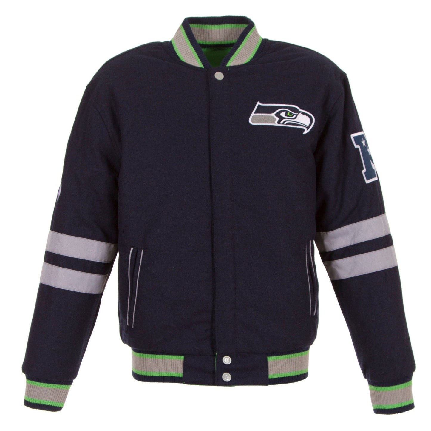 Seattle Seahawks Reversible Wool Jacket