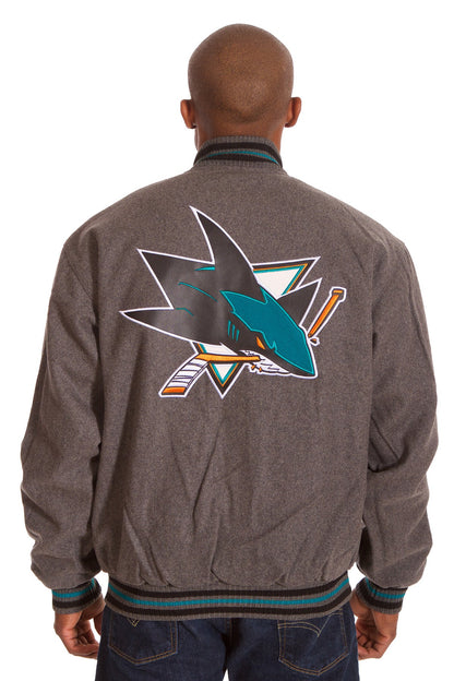 San Jose Sharks Reversible Wool Jacket
