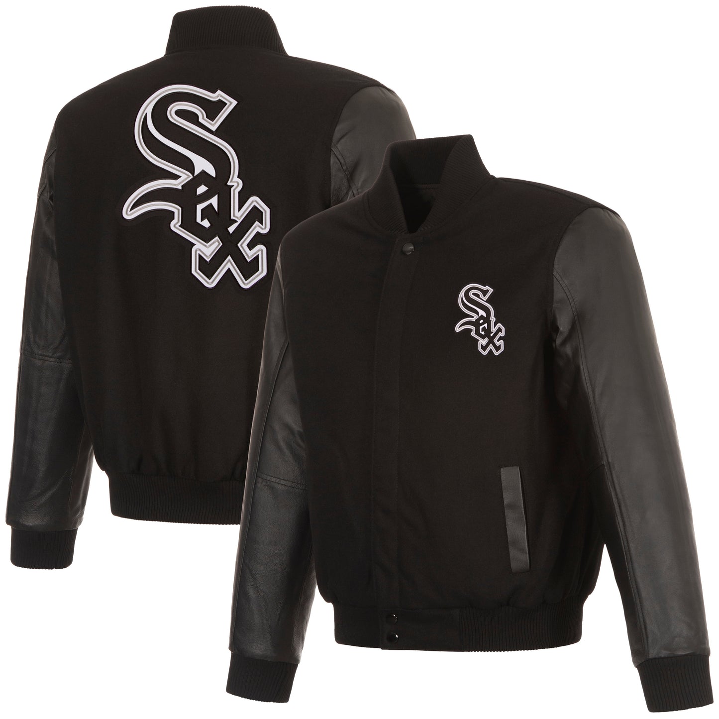 Chicago White Sox Reversible Wool and Leather Jacket