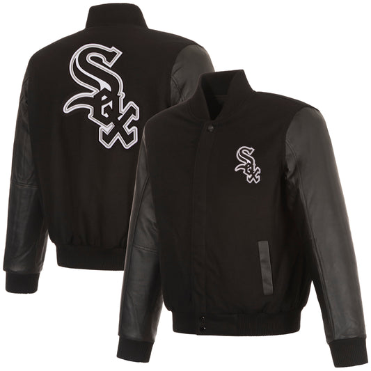 Chicago White Sox Reversible Wool and Leather Jacket