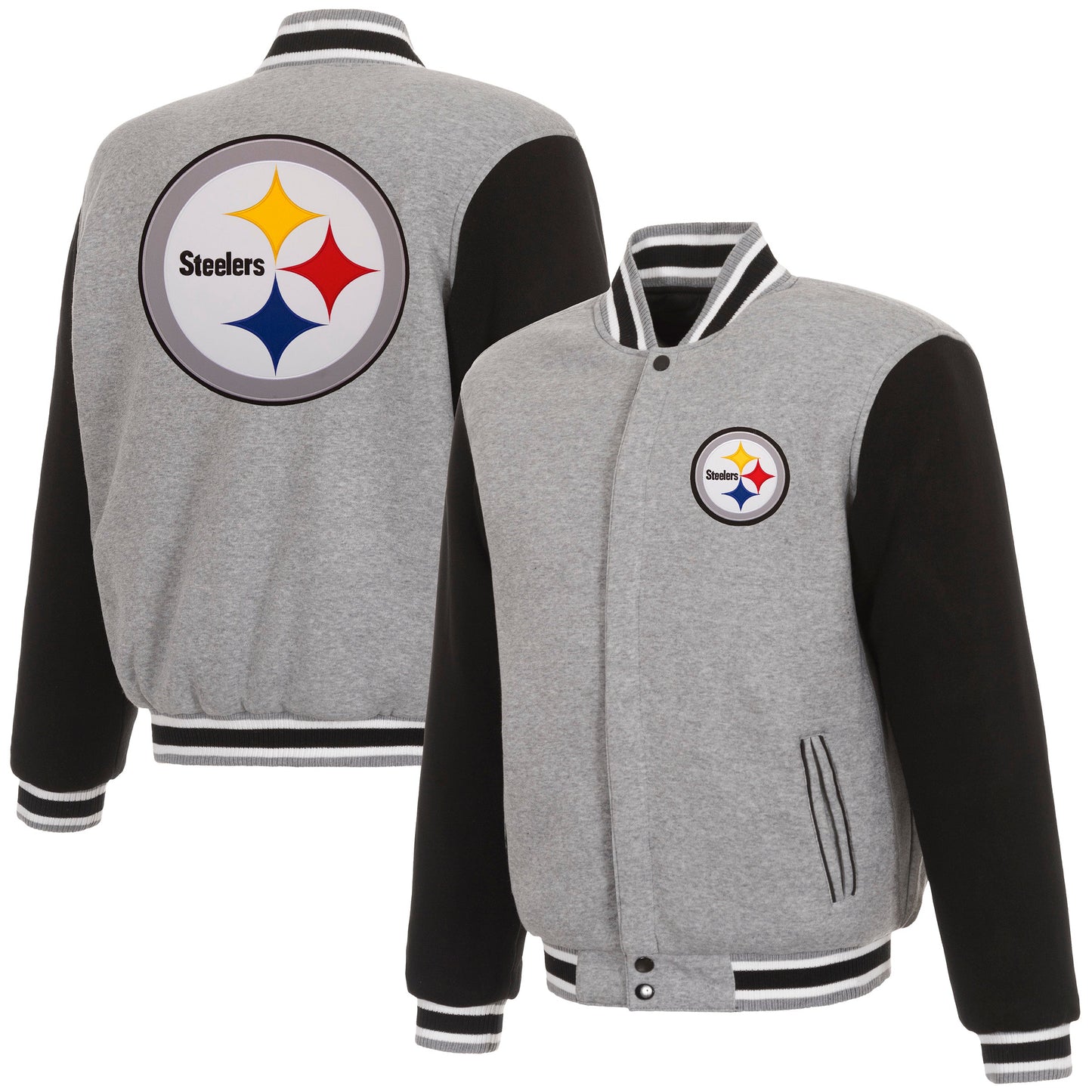Pittsburgh Steelers Reversible Two-Tone Fleece Jacket