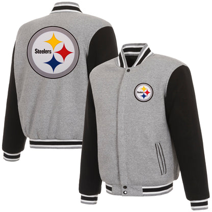 Pittsburgh Steelers Reversible Two-Tone Fleece Jacket
