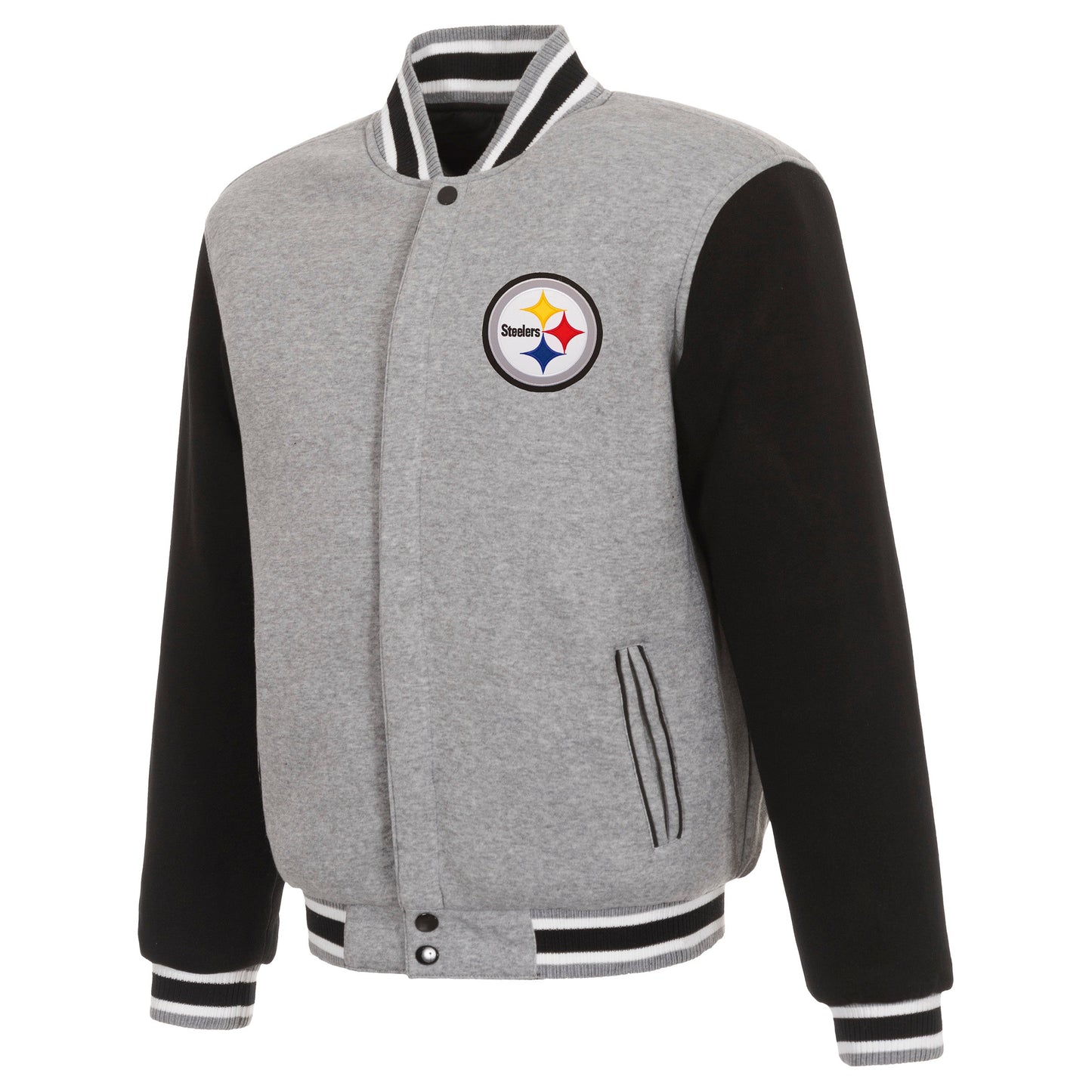 Pittsburgh Steelers Reversible Two-Tone Fleece Jacket