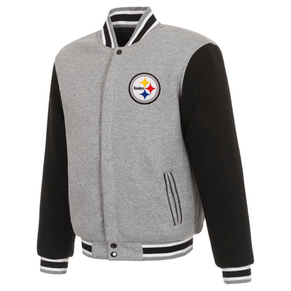Pittsburgh Steelers Reversible Two-Tone Fleece Jacket