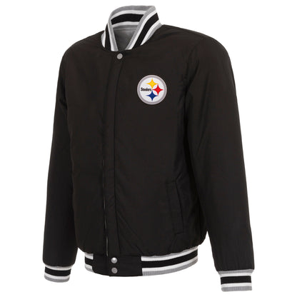 Pittsburgh Steelers Reversible Two-Tone Fleece Jacket