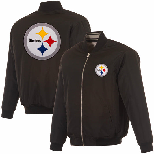 Pittsburgh Steelers Reversible Flight Jacket