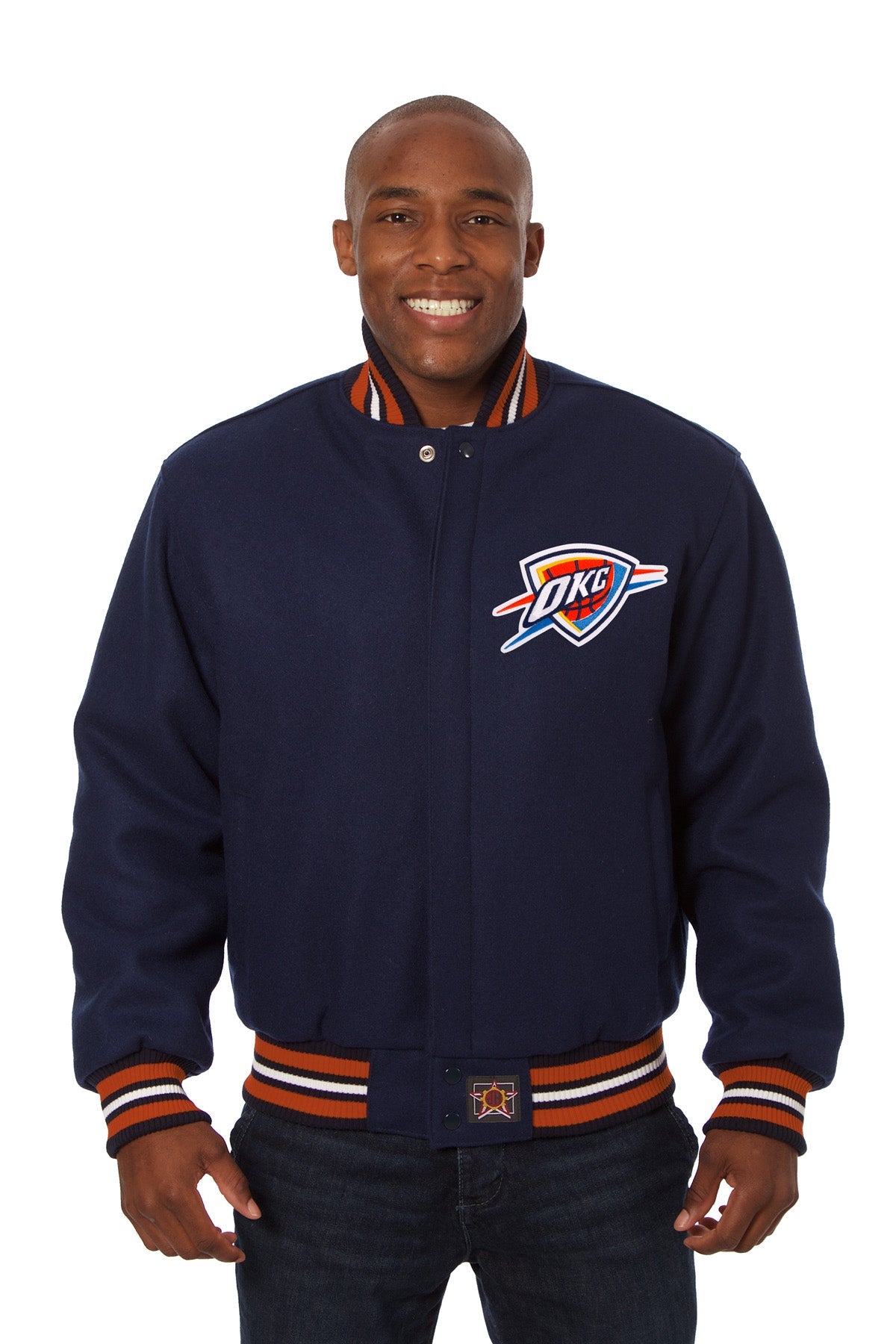 Oklahoma City Thunder Embroidered Wool Jacket