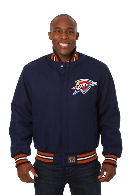 Oklahoma City Thunder Embroidered Wool Jacket