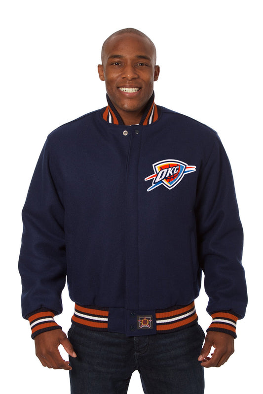 Oklahoma City Thunder Embroidered Wool Jacket