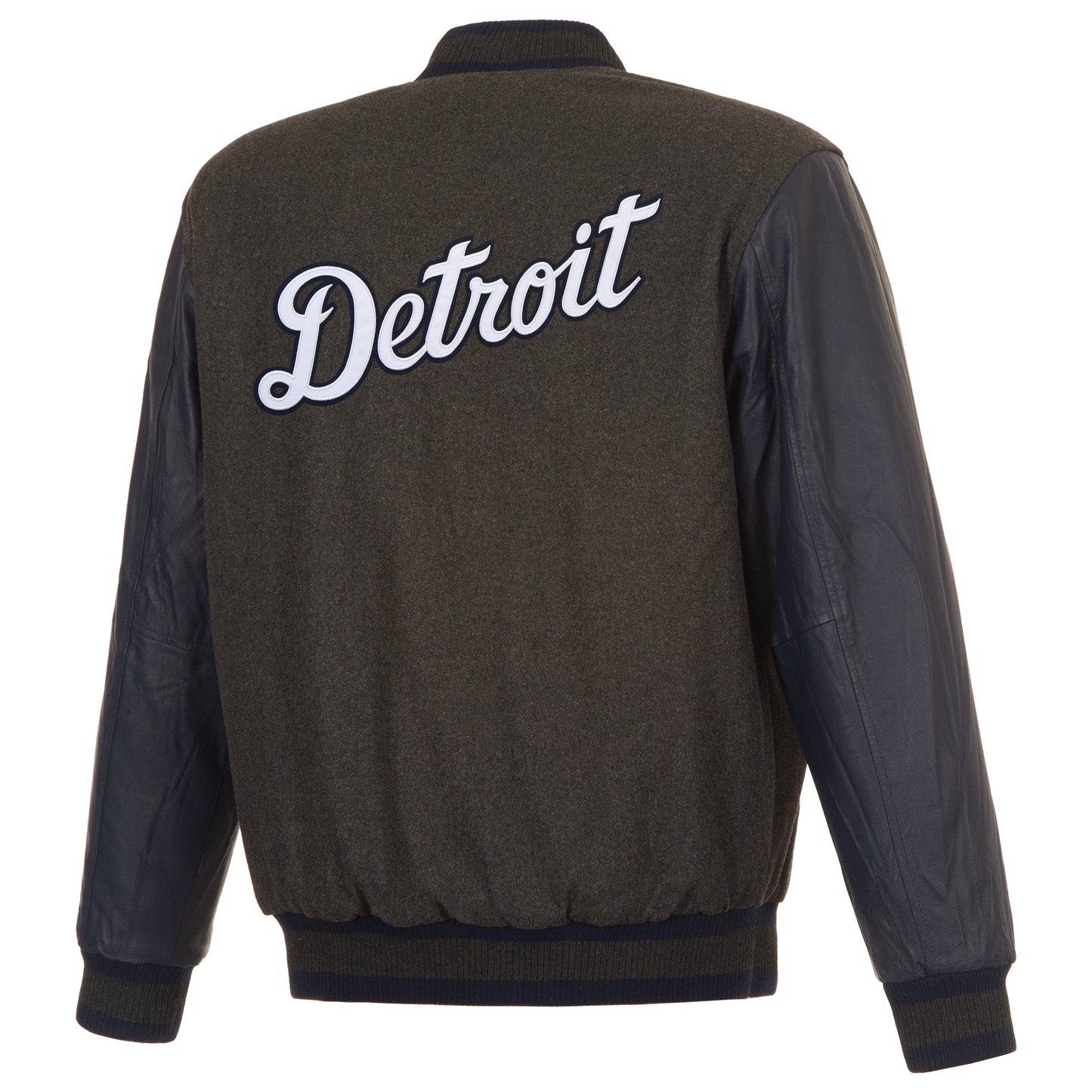 Detroit Tigers Reversible Wool and Leather Jacket