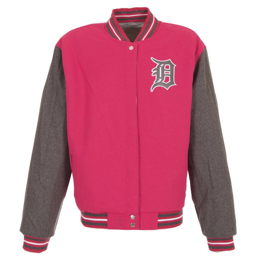 Detroit Tigers Ladies Reversible Wool Jacket