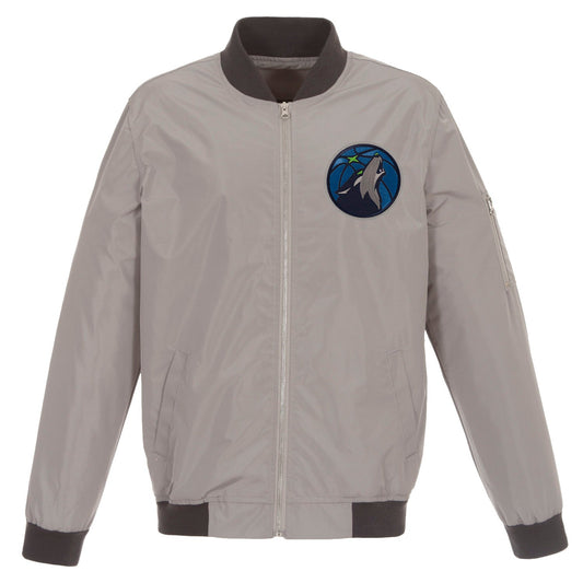 Minnesota Timberwolves Nylon Bomber Jacket