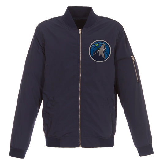 Minnesota Timberwolves Nylon Bomber Jacket