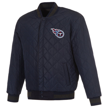 Tennessee Titans Reversible Wool and Leather Jacket