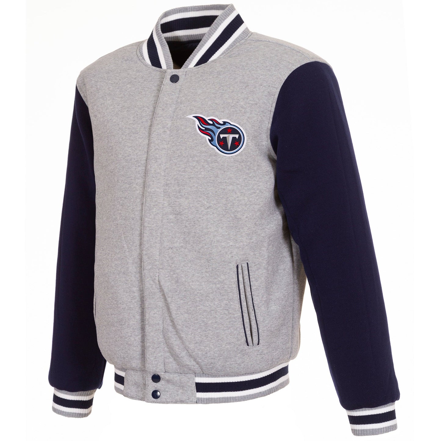 Tennessee Titans Reversible Two-Tone Fleece Jacket