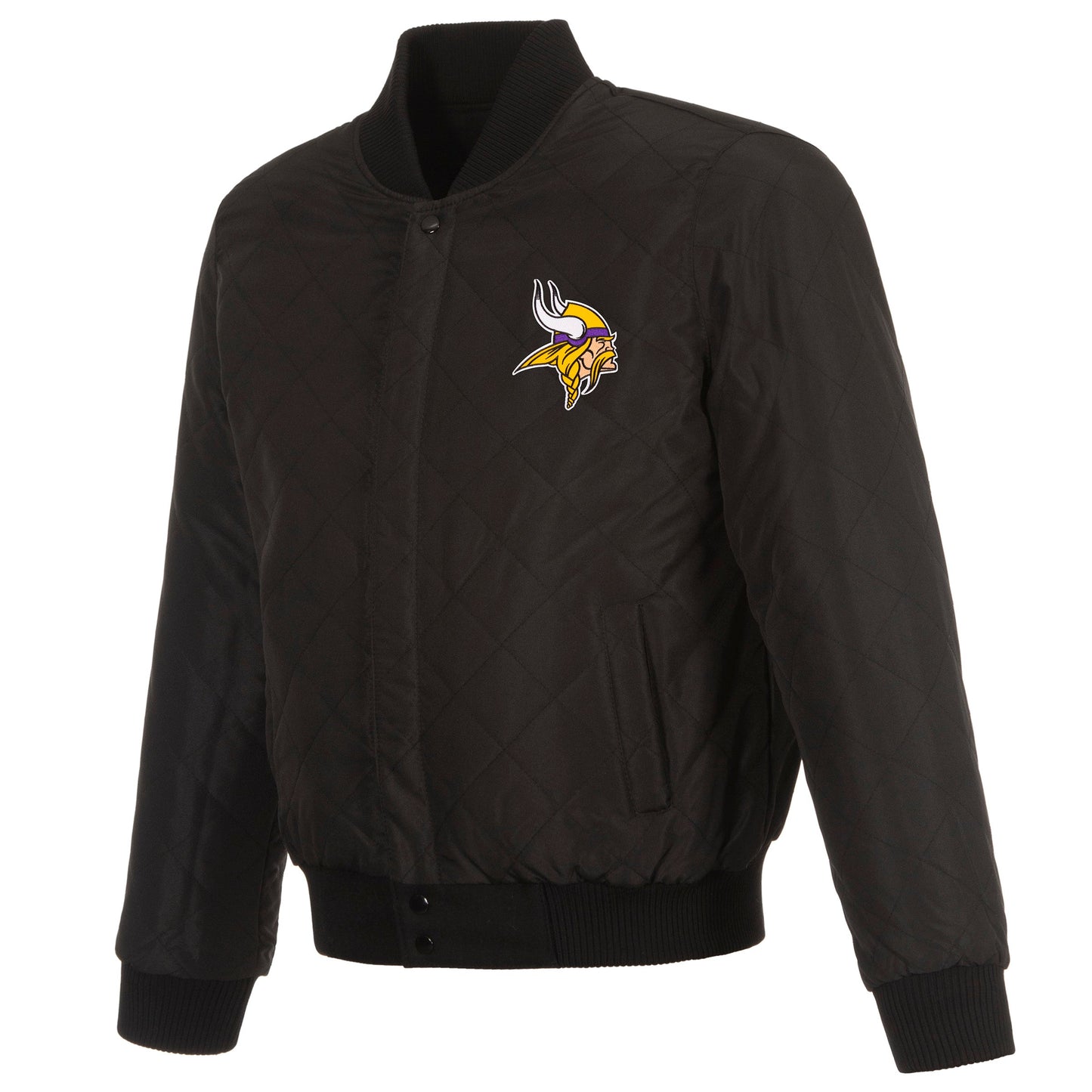 Minnesota Vikings Reversible Wool and Leather Jacket