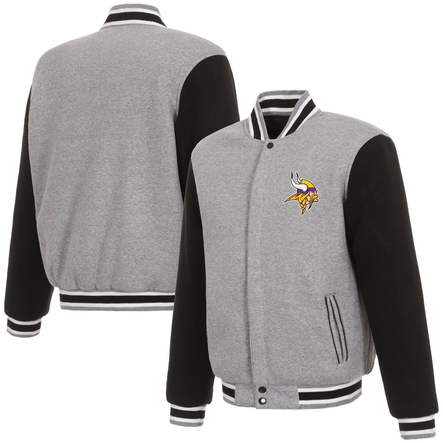 Minnesota Vikings Reversible Two-Tone Fleece Jacket