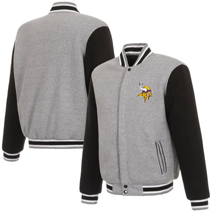 Minnesota Vikings Reversible Two-Tone Fleece Jacket