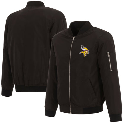 Minnesota Vikings Nylon Bomber Jacket