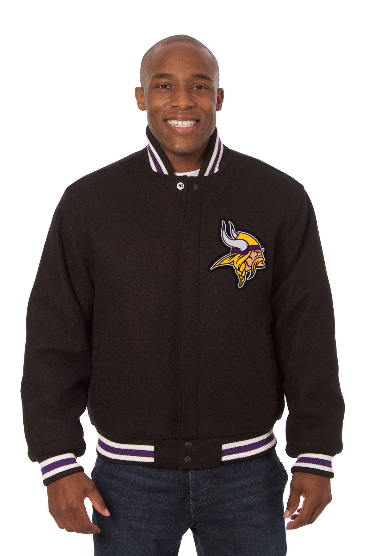Minnesota Vikings Embroidered Wool Jacket