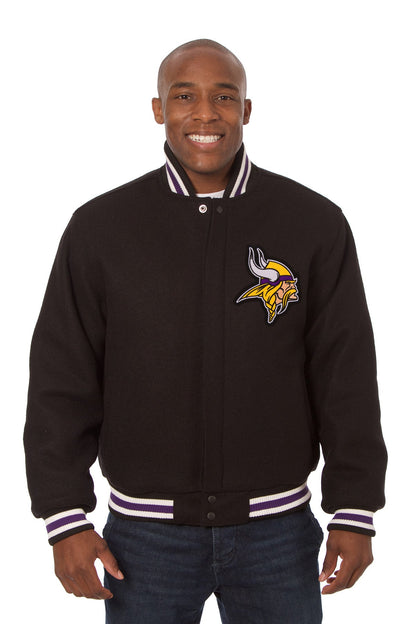 Minnesota Vikings Embroidered Wool Jacket
