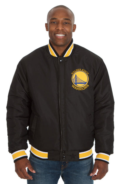 Golden State Warriors Reversible Wool Jacket with Faux Leather Sleeves