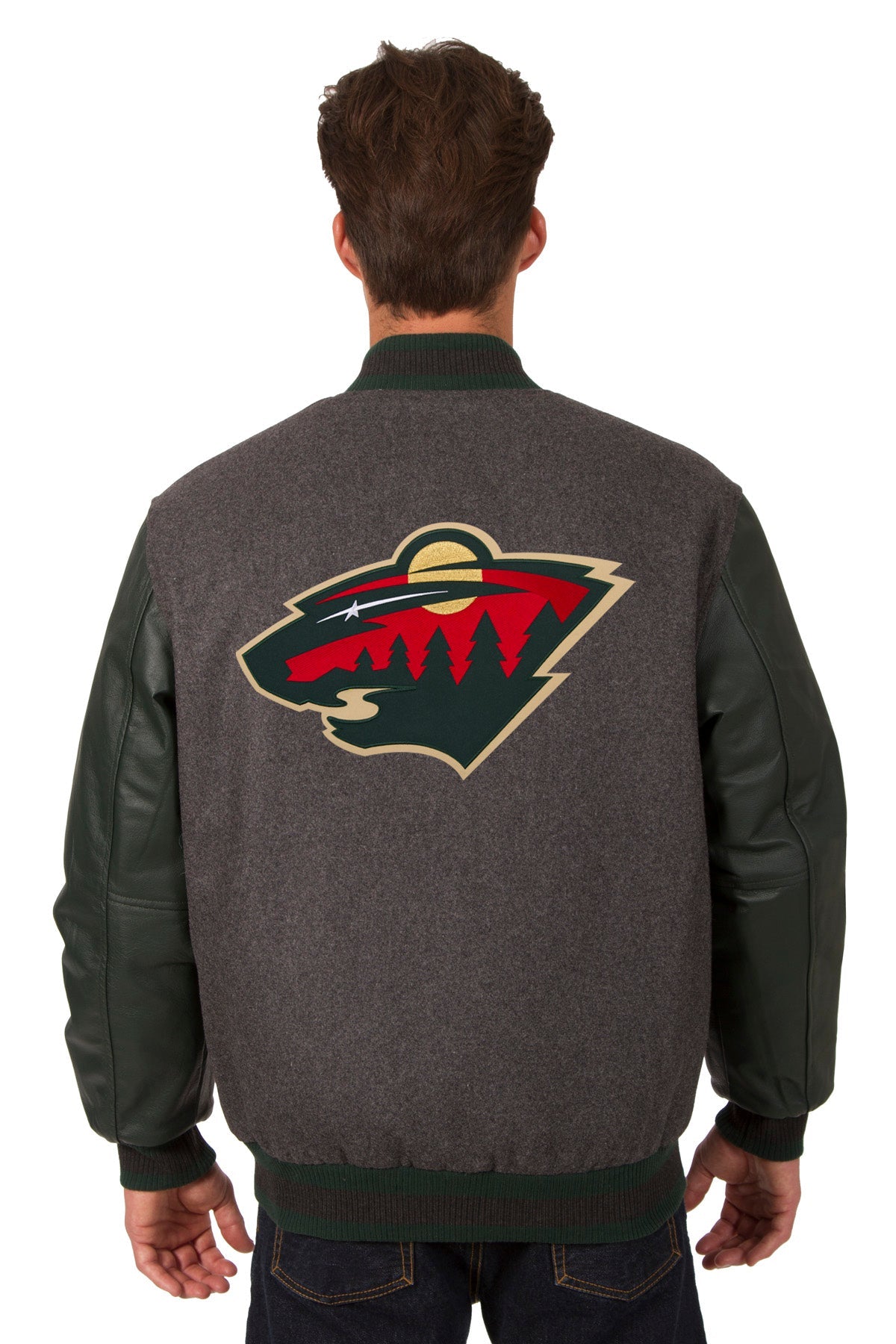 Minnesota Wild Wool and Leather Reversible Jacket
