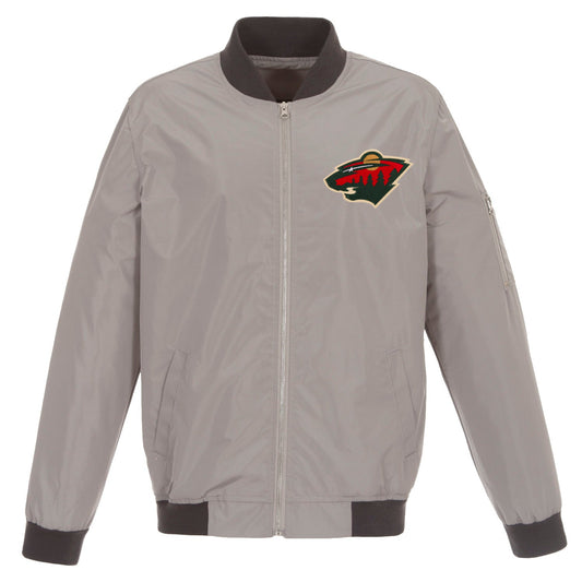 Minnesota Wild Nylon Bomber Jacket